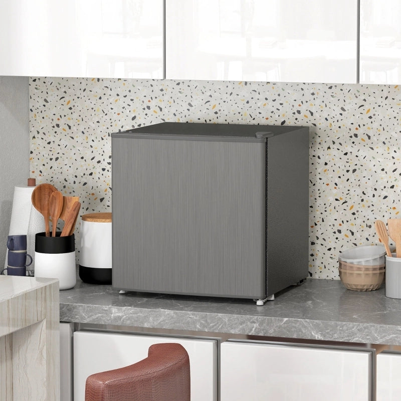 Mini congelatore elettrico da 35 litri, autoportante, 161 W, dimensioni: 47 x 44,2 x 48,8 cm, colore grigio.