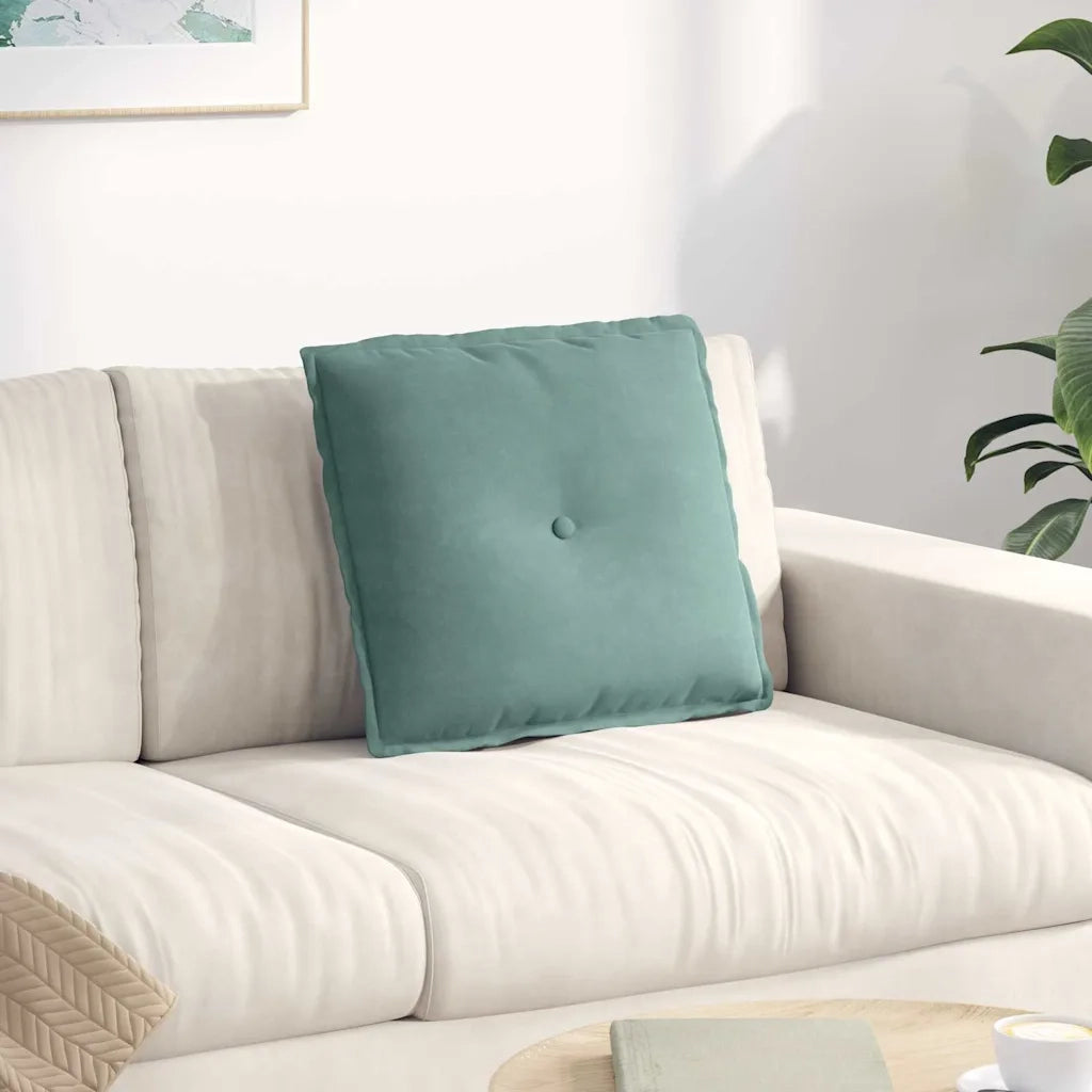 Cuscino per Schiena Verde Mare 50 x 45 cm Tessuto in Cords 42014642