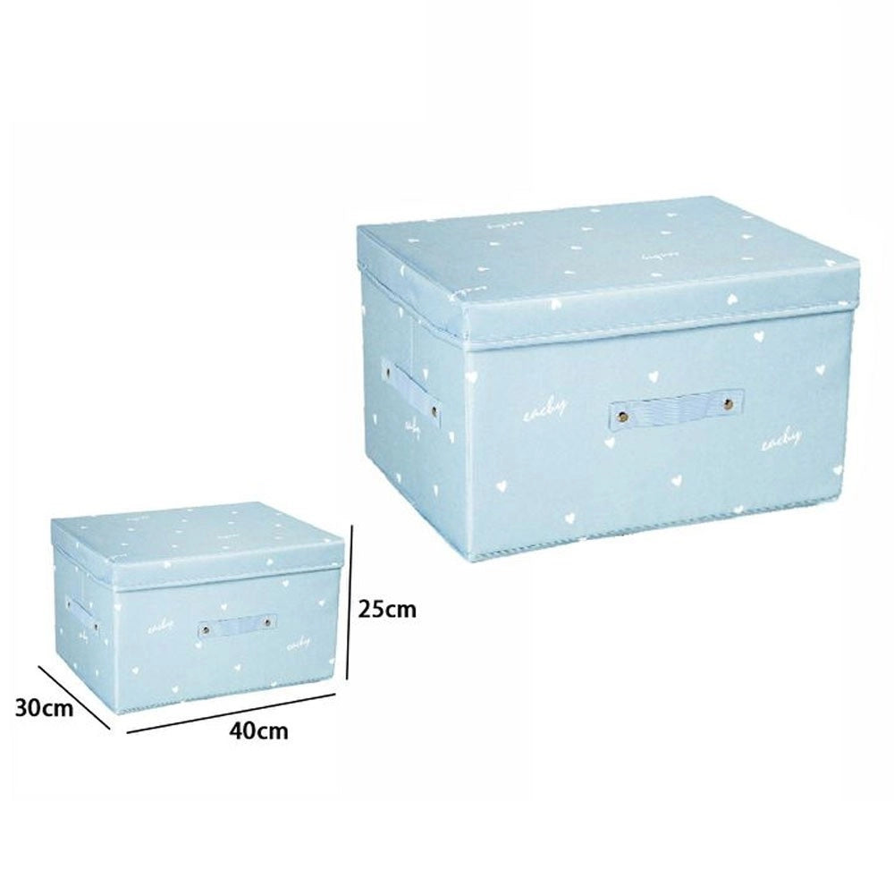 Trade Shop - Box Scatola Salvaspazio Armadio Contenitore Porta Oggetti Organizer 40x30x25 Cm -