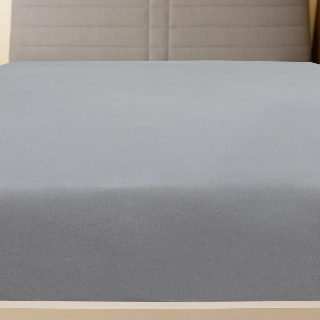 Lenzuola con Angoli Jersey 2pz Grigio 180x200 cm Cotone 136209