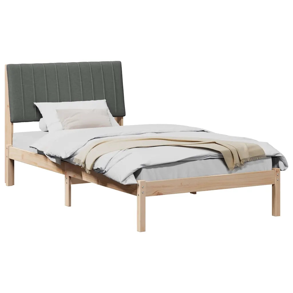 Struttura del letto Marrone 100 x 200 cm Pino massello 878910