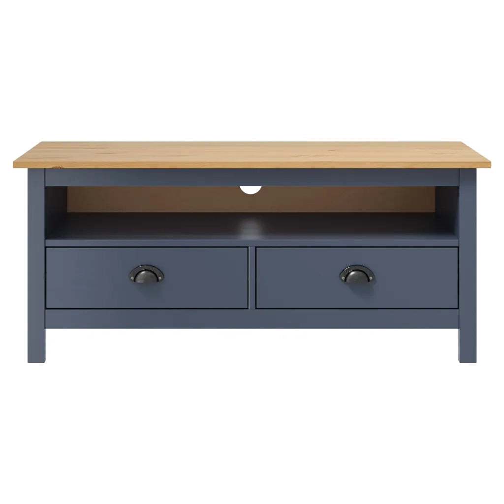 Mobile TV | Armadietto TV | Mobile Porta TV Hill Grigio 110x40x47 cm in Legno di Pino