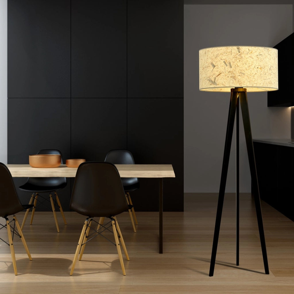 Lampada da terra Emibig Aston treppiede sughero 150cm