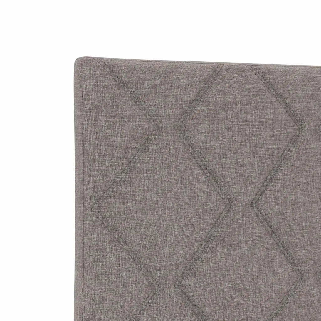 Letto con Box Spring, Materasso e LED Tortora 90 x 190 cm 3451844