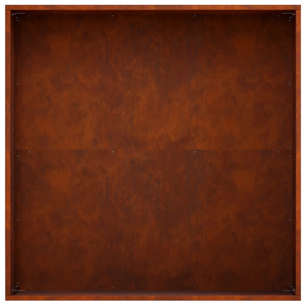 Vaso da giardino Ruggine 60 x 60 x 20 cm Acciaio Corten 8005006