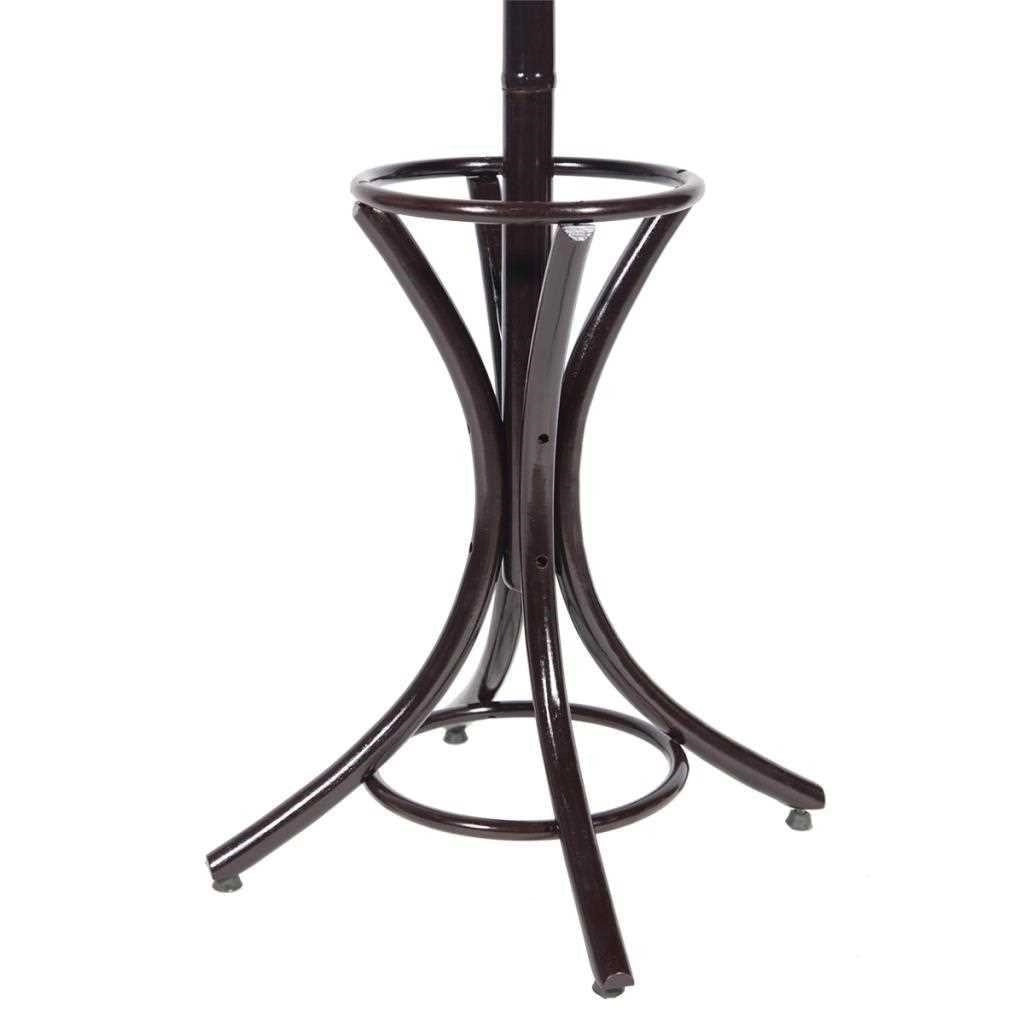 Perchero de pie de madera negro nogal 53x39x187hcm