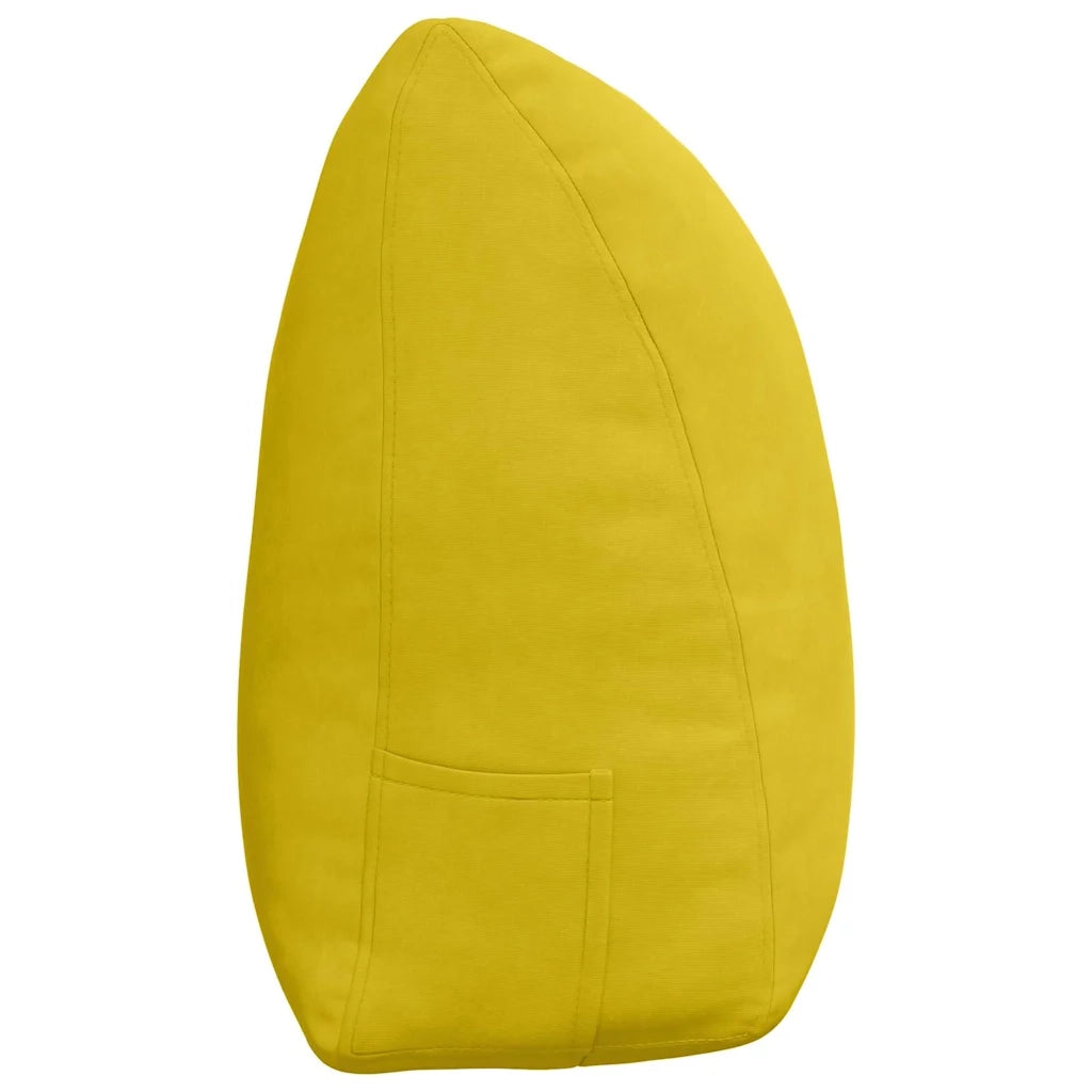 Cuscino per Schiena Giallo 160 x 24 x 50 cm Velluto 42014552