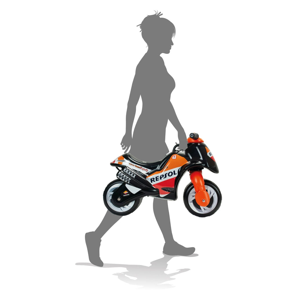Moto Cavalcabile per Bambini Neox Repsol Stile Racing Senza Pedali Nero