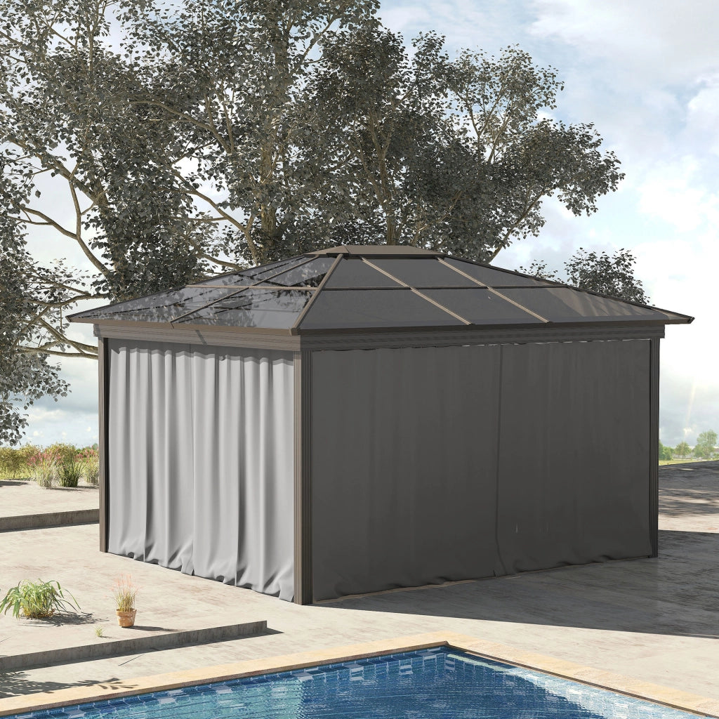 Pareti per Gazebo ¨C zephmum ¨C Grigio 302x205 cm