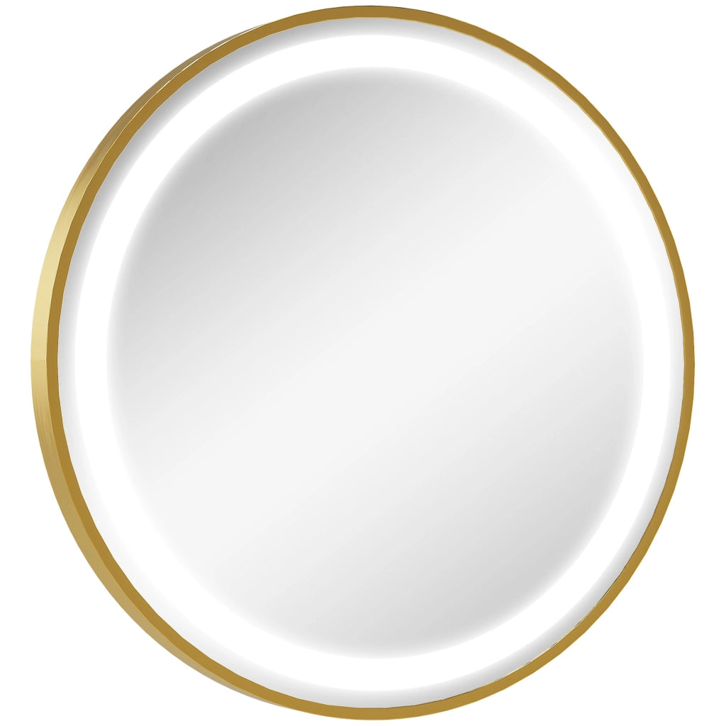 Specchio da Bagno con Luce LED Tattile Regolabile ¨C Xylo ¨C ?60cm Dorato