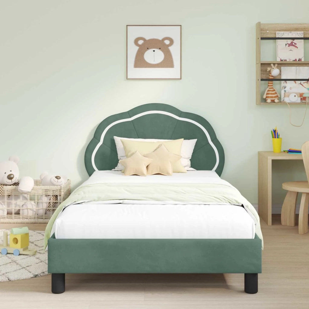 Struttura letto bambini con testata-Giroletto per bambini Verde Mare 90 x 200 cm 215110