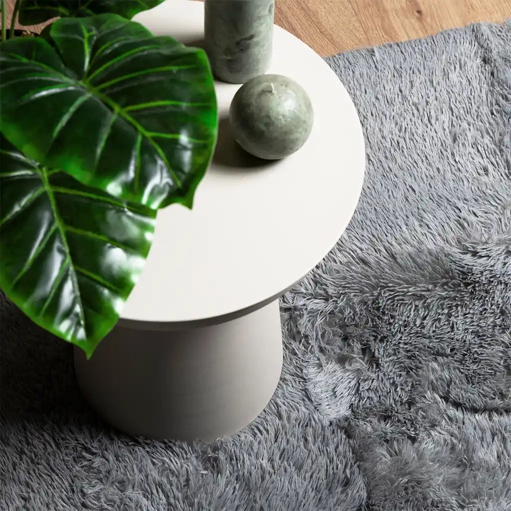 Tappeto del soggiorno | Tappeto Shaggy a Pelo Lungo NAVARRA Grigio Chiaro 60x100 cm