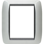 Living Int. - Placca 3+3 posti alluminio - L4826AL