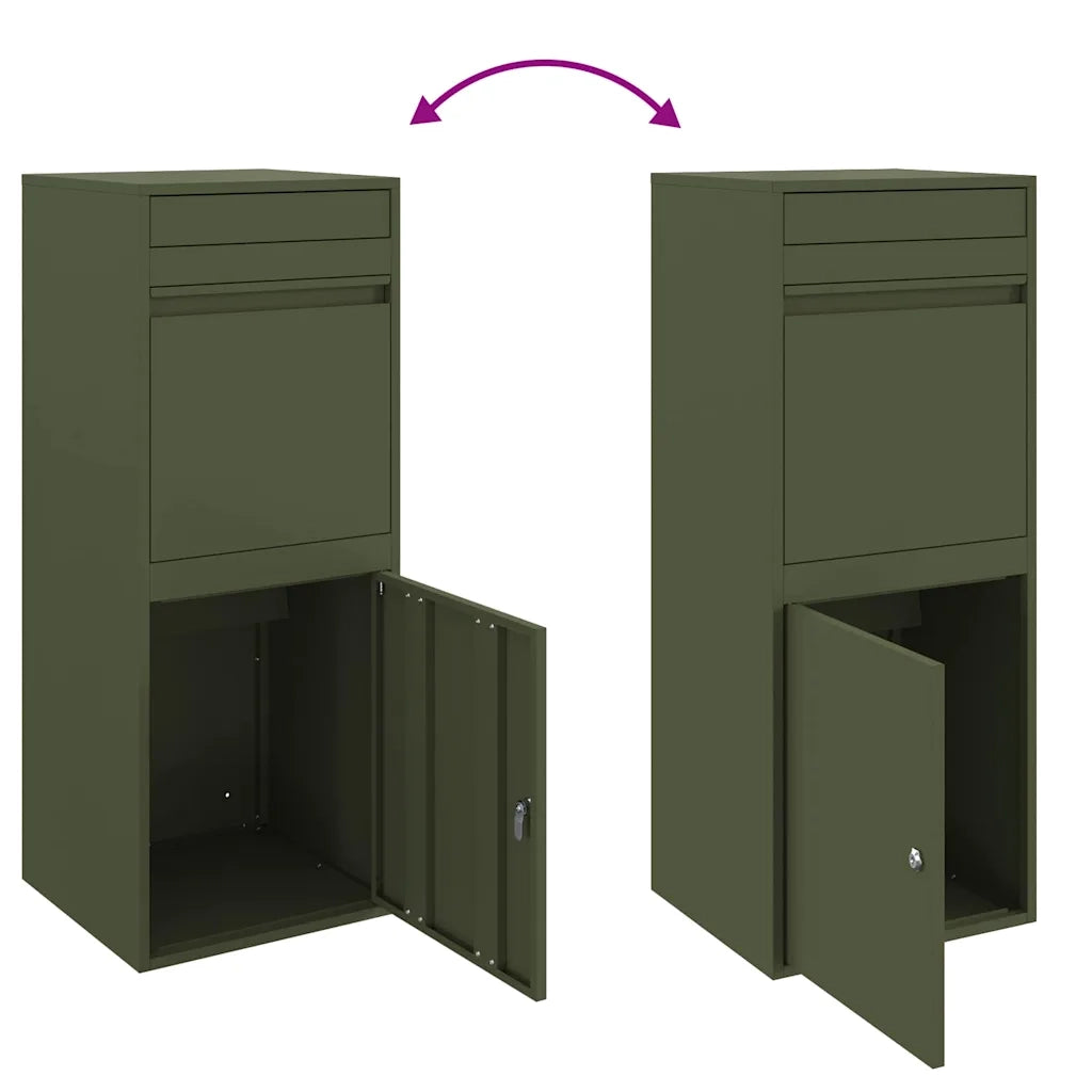 Cassetta per pacchi Oliver verde 41 x 38 x 103 cm Acciaio 874936