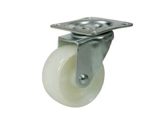 RUOTE CON PIASTRA FORCELLA- - ø mm.65 (piastra mm.65x54) - 4 pezzi QUALITY