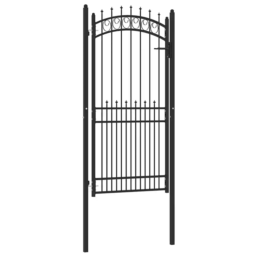 Cancello della recinzione con punte EMMEN 100 x 200 cm 146392