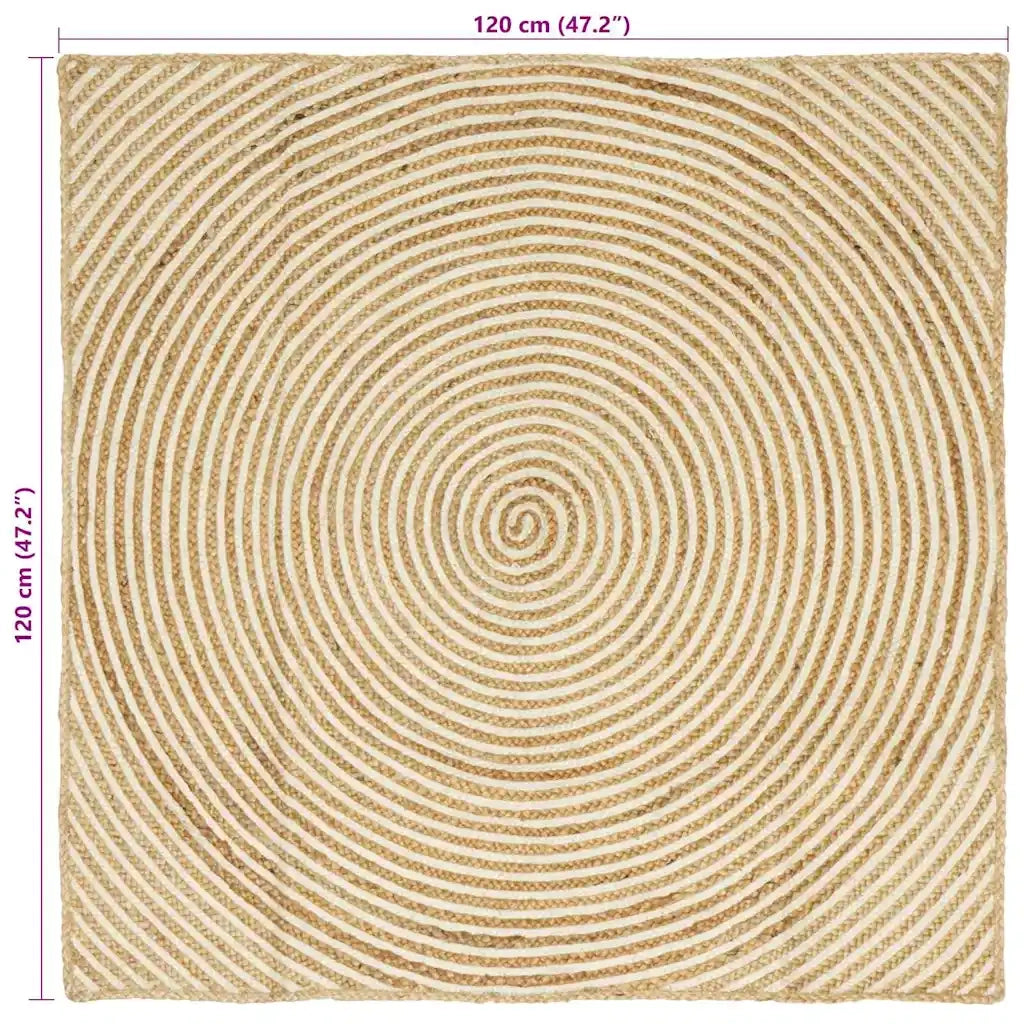 Tappeti per area Bianco 120 x 120 cm Juta 42010720