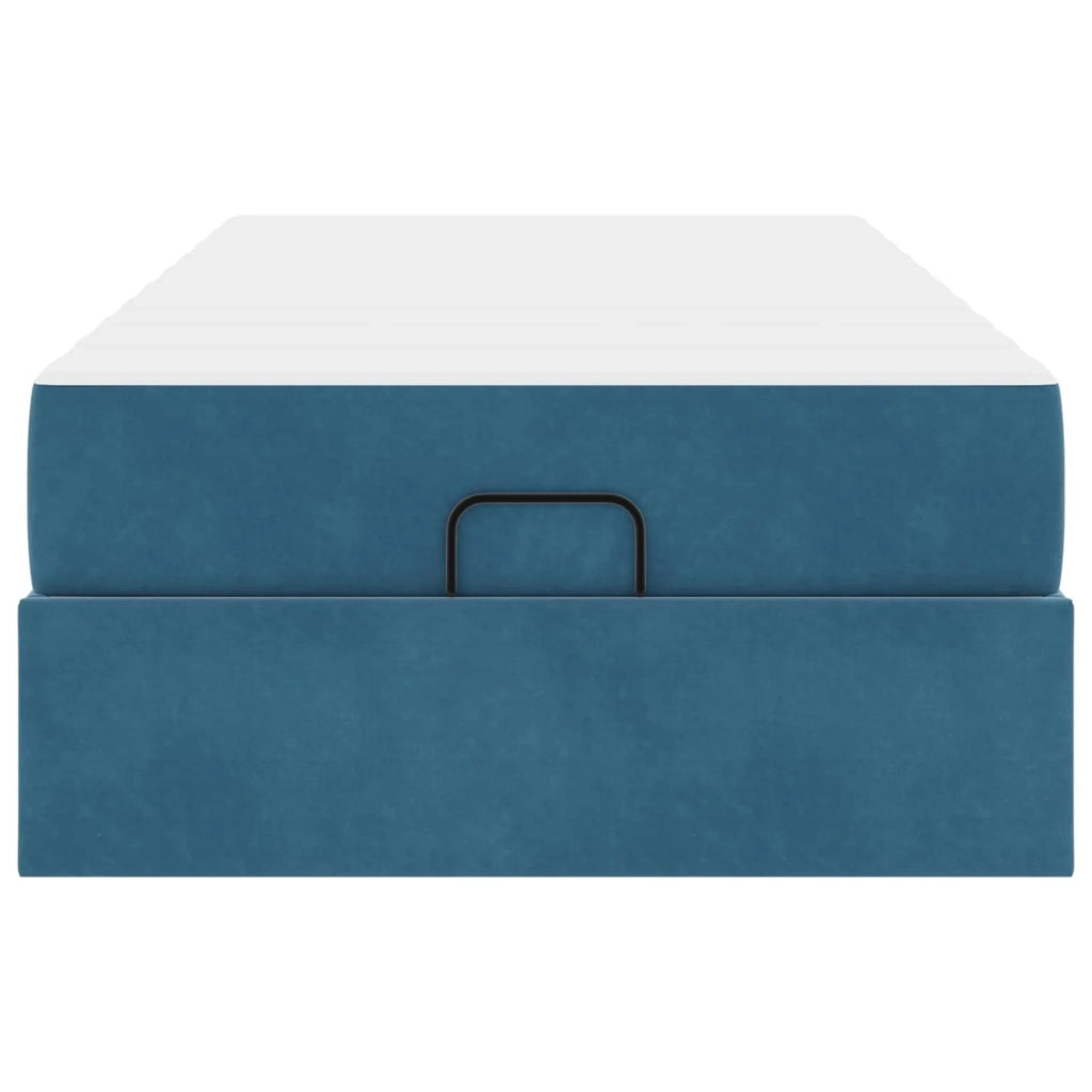 Struttura letto con materasso 2 pcs-Giroletto Blu Velluto