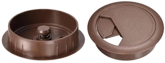 Cavo da parete 60mm - Materiale ABS resistente - Cavo da parete - Organizzatore cavo - Fissato - 10 pezzi