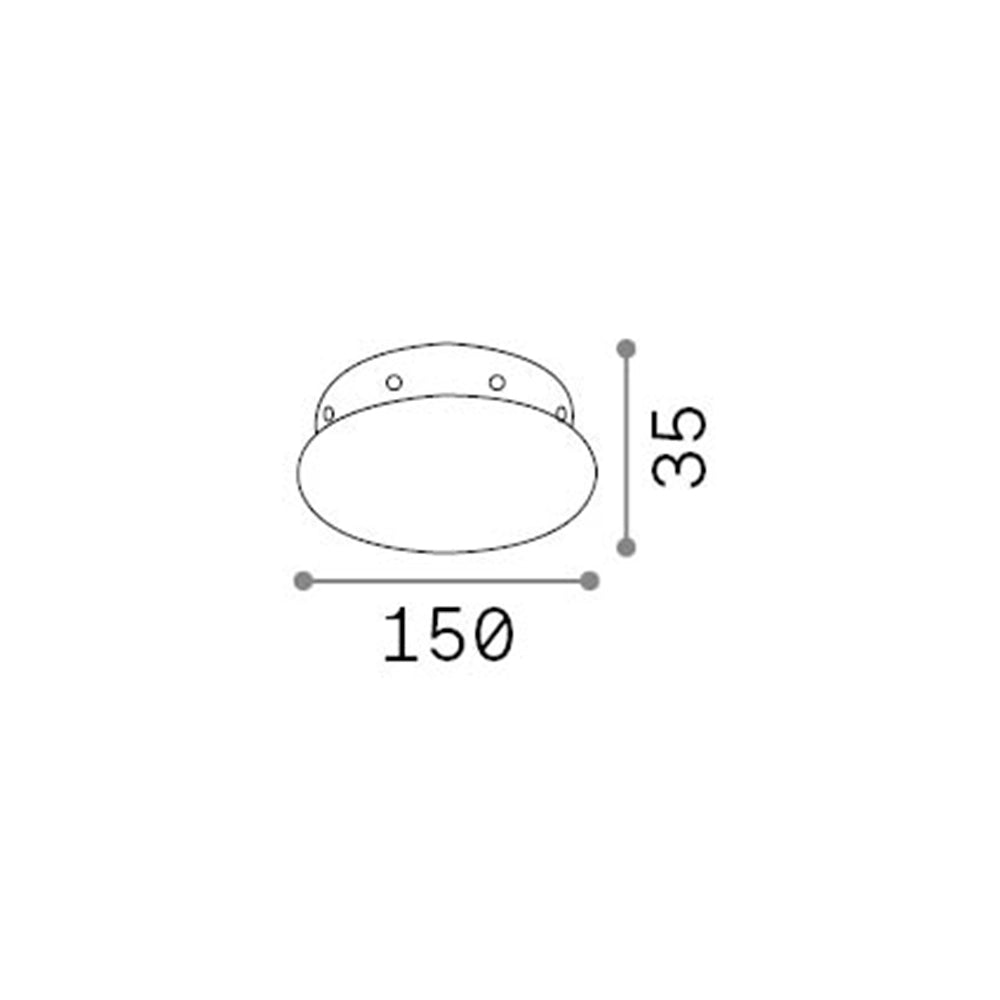 Rosone Magnetico All In Metallo Ottone 8 Luci