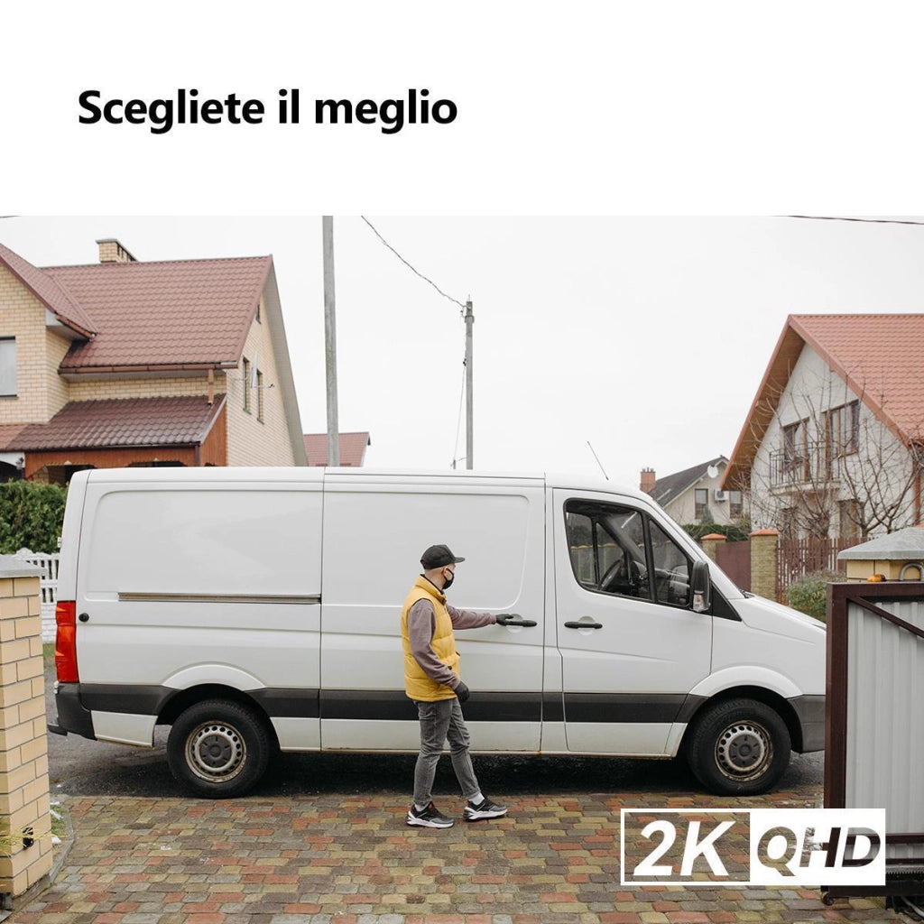 Imou IPC-S7CP-3M0WE Cruiser 2C Telecamera IP Esterno Motorizzata 360° 3MP 2K Wi-Fi 6 IP66 Visione Notturna colore Bianco
