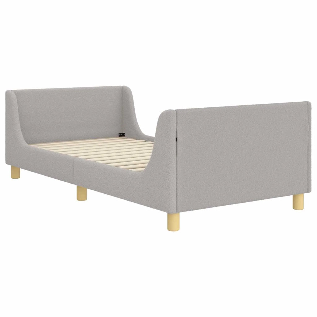 Struttura letto bambini con testata Grigio chiaro 90 x 200 cm