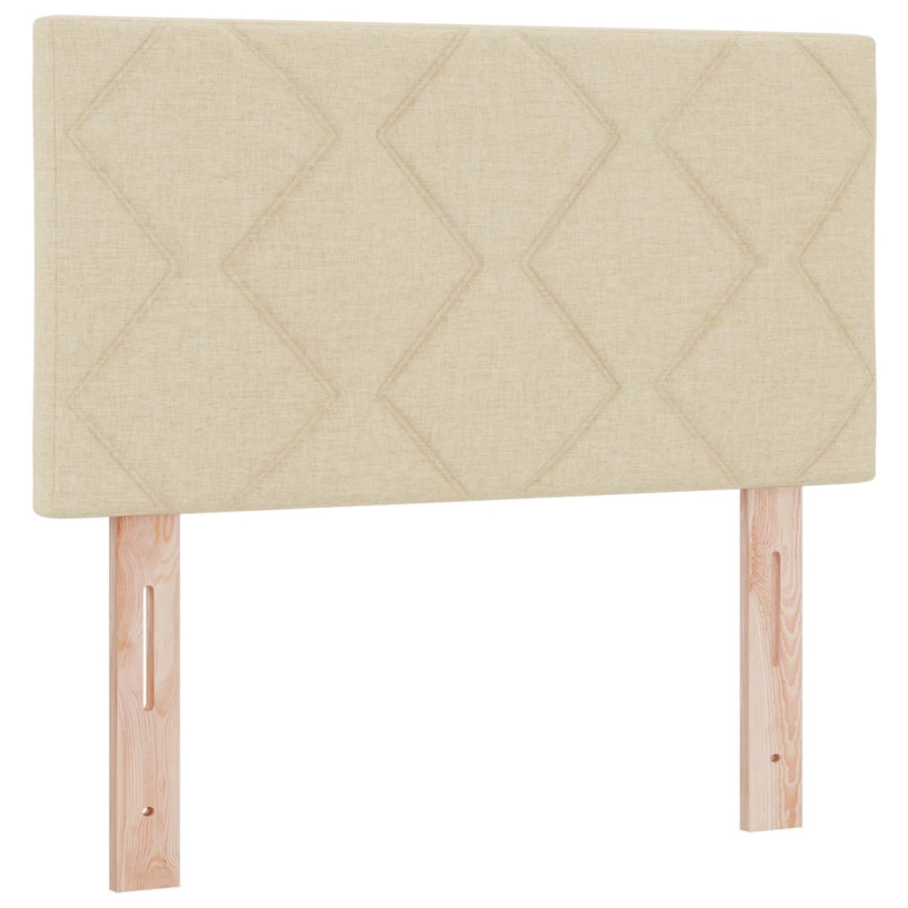 Testiera con luci a strisce a LED-Testata Crema 80 cm Tessuto