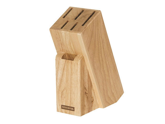 Tescoma 869505 Ceppo per 5 Coltelli e Trinciapollo Woody