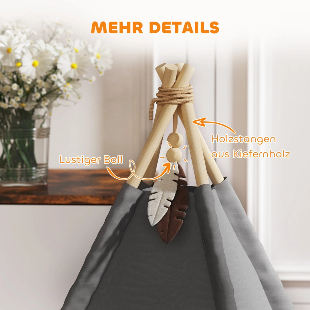 Letto per Animali Domestici Tipi con Cuscino ¨C Minimal ¨C Grigio