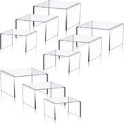 Display riser in acrilato trasparente per cupcake e dolci - Set da 9 pezzi