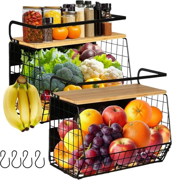 Organizzatore Magnetico per Cucina - 2 Pezzi