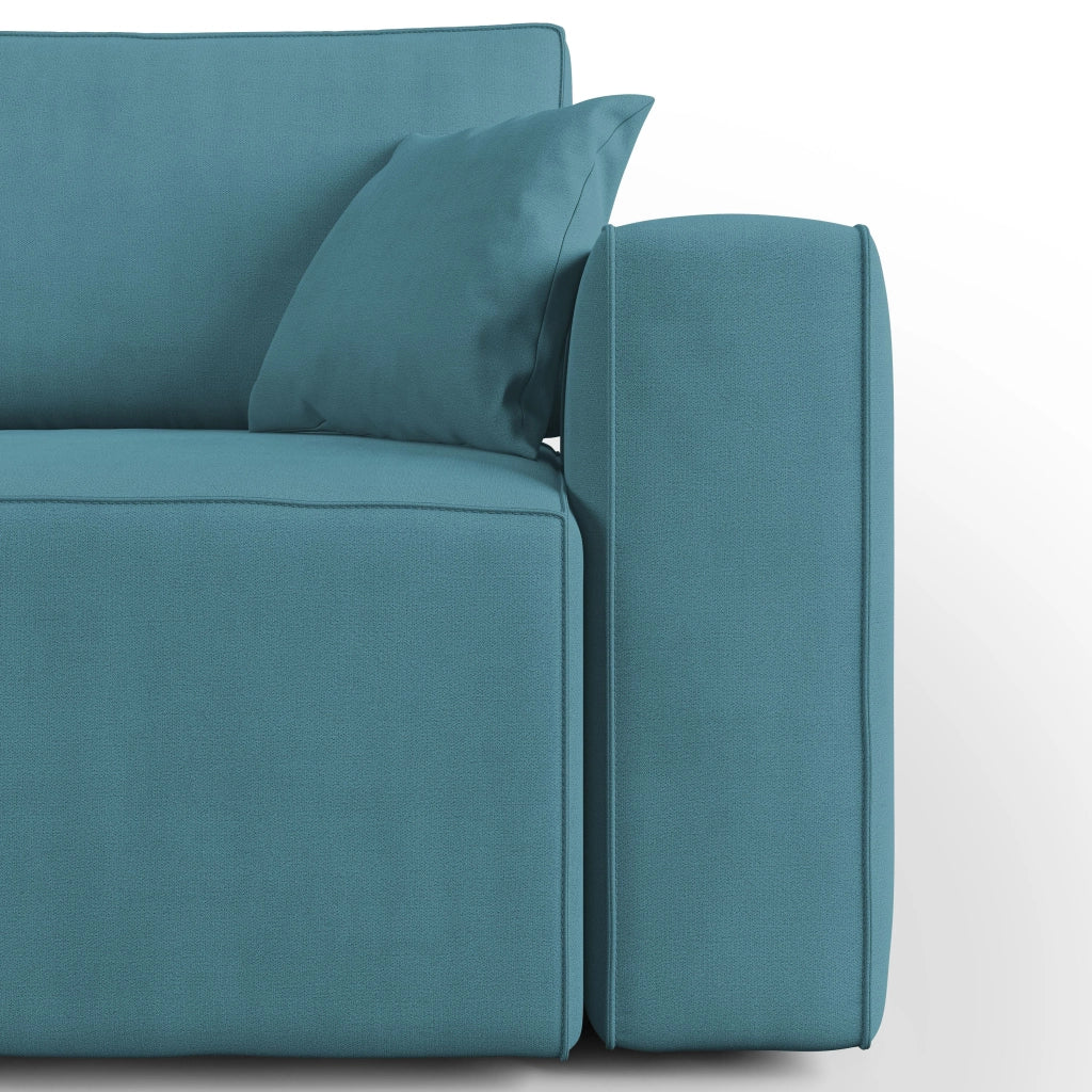 Morfeo Divano in tessuto impermeabile 215 cm azzurro