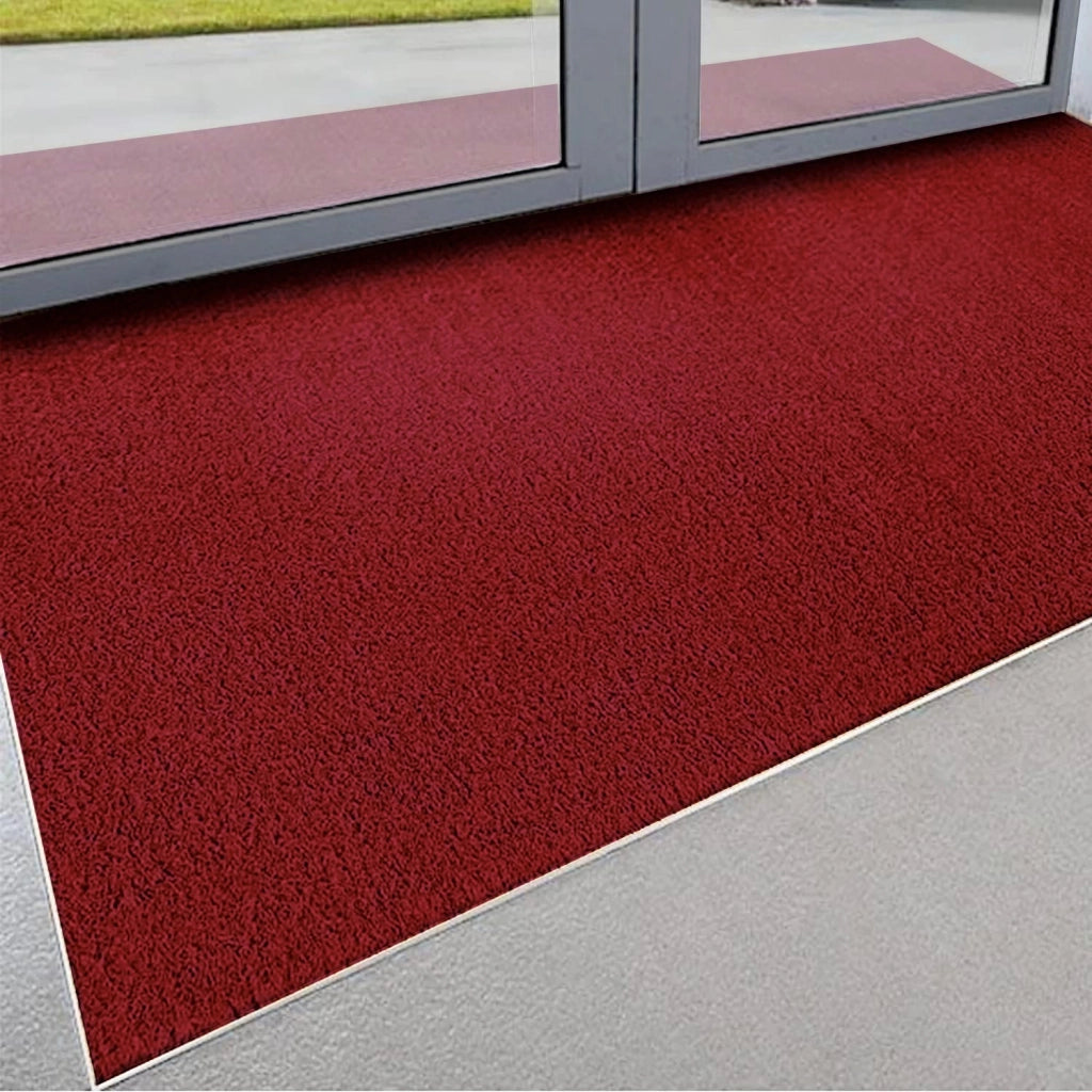 Zerbino Cocco Naturale Colorato Antiscivolo Su Misura Tappeto Ingresso Entrata 25x70 cm Bordeaux