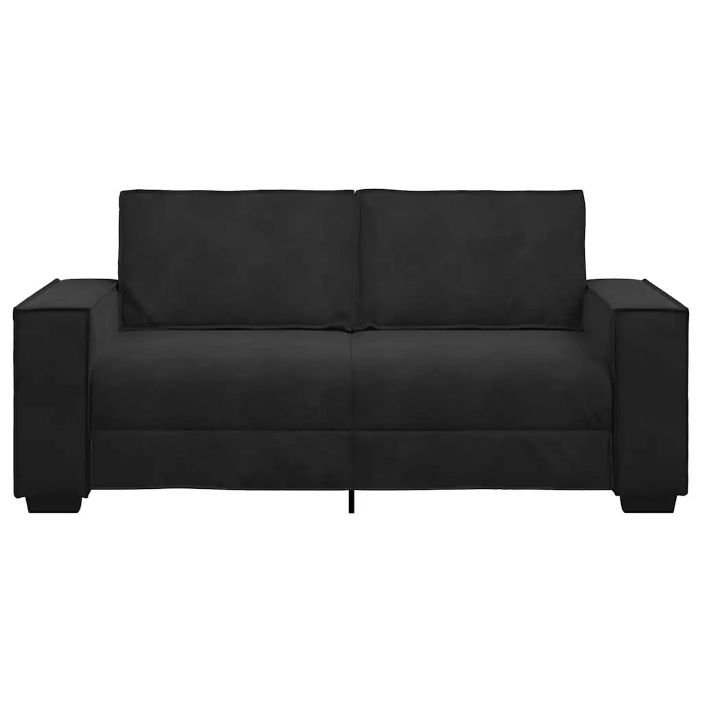 Divano a 2 Posti Nero 180x78x84 cm in Velluto 4105025