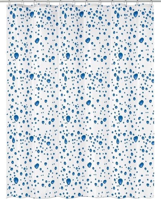 Douchegordijn in Blu - 100% PEVA - 180x200 cm
