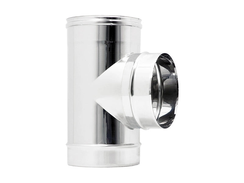 RAC INOX TEE  90° D.100 FF 304L - ZINCO CALABRIA