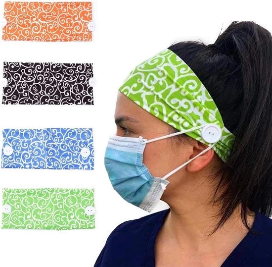 Banda capellina elastica per capelli con tecnologia wicking - turbante capellino in cotone - stile elegante per allenamento yoga e fitness - per donne e ragazze