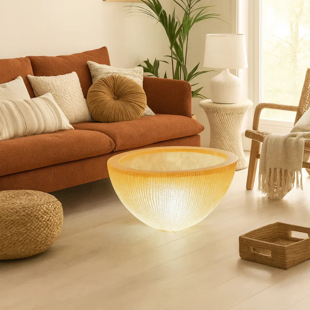 Vaso decorativo luminoso da interno GlowPot con luce integrata design moderno | Duzzle
