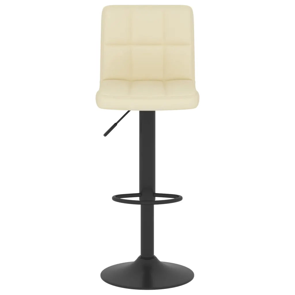 Sgabelli da Bar 2 pz Crema in Tessuto 334284