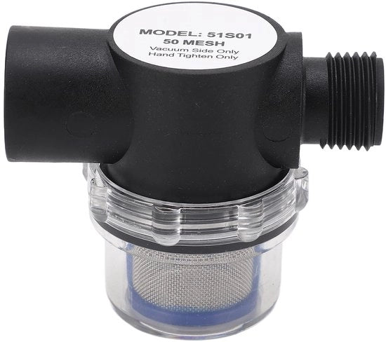 Filtro inline 1/2in-14 - Filtro a rete 50 Mesh - Filtro idraulico - Filtro per tubi - Filtro per acqua - Filtro per efficiente filtrazione