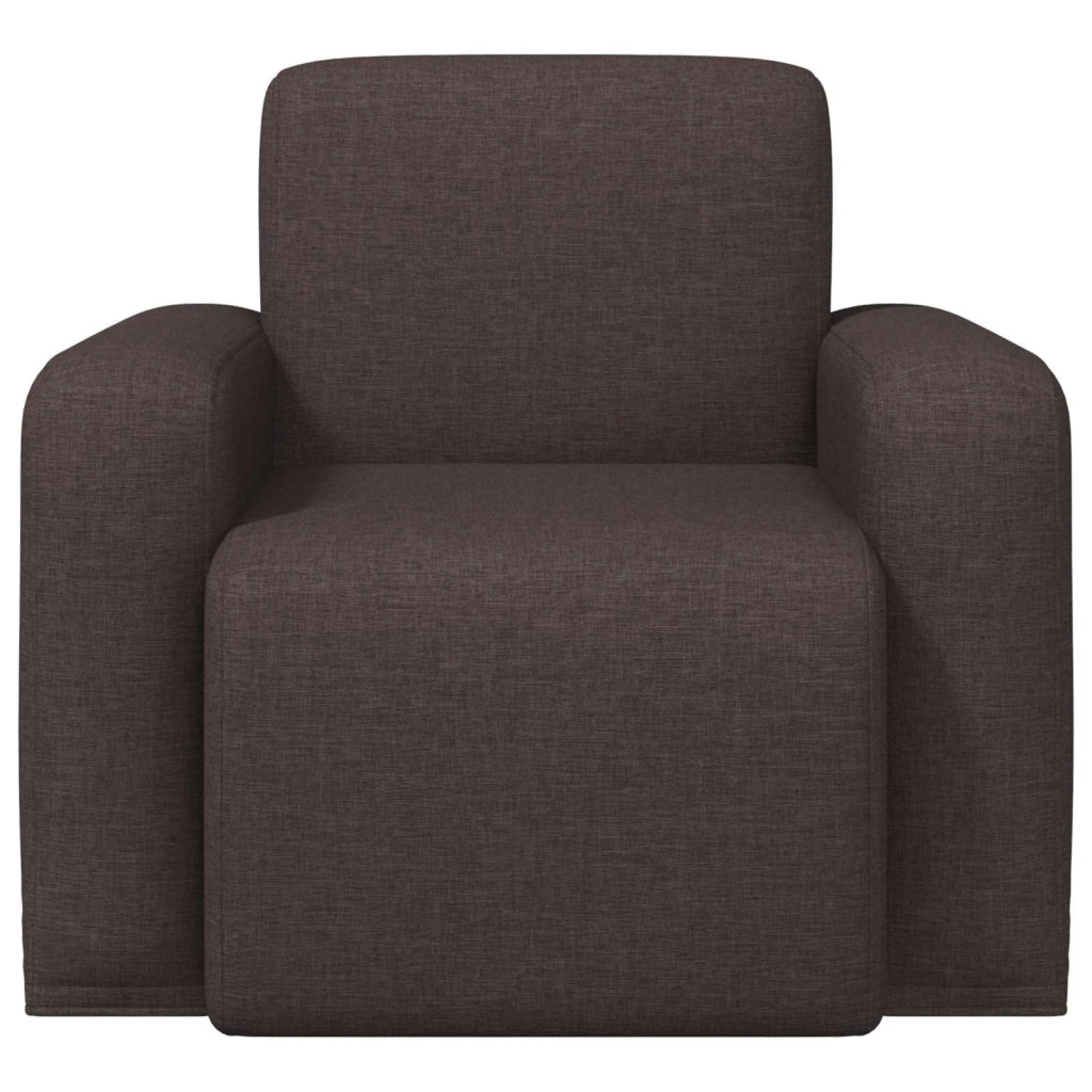 Poltrona Marrone Scuro Tessuto 42042420