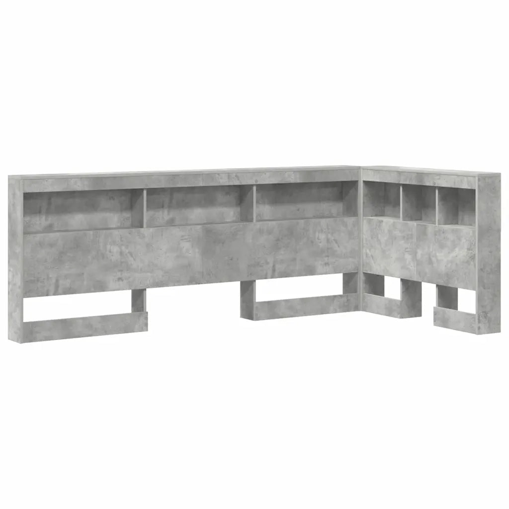 Testata contenitore Grigio cemento 90 cm Legno multistrato 3335520