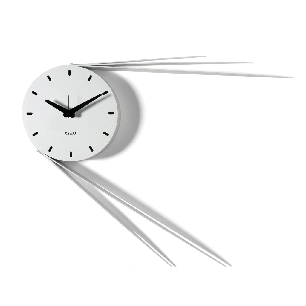 Orologio da parete di design Traslo Bianco marmo