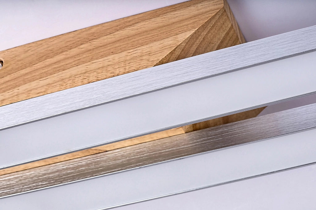 Plafoniera LED 21W legno faggio bianco 80cm Rabalux