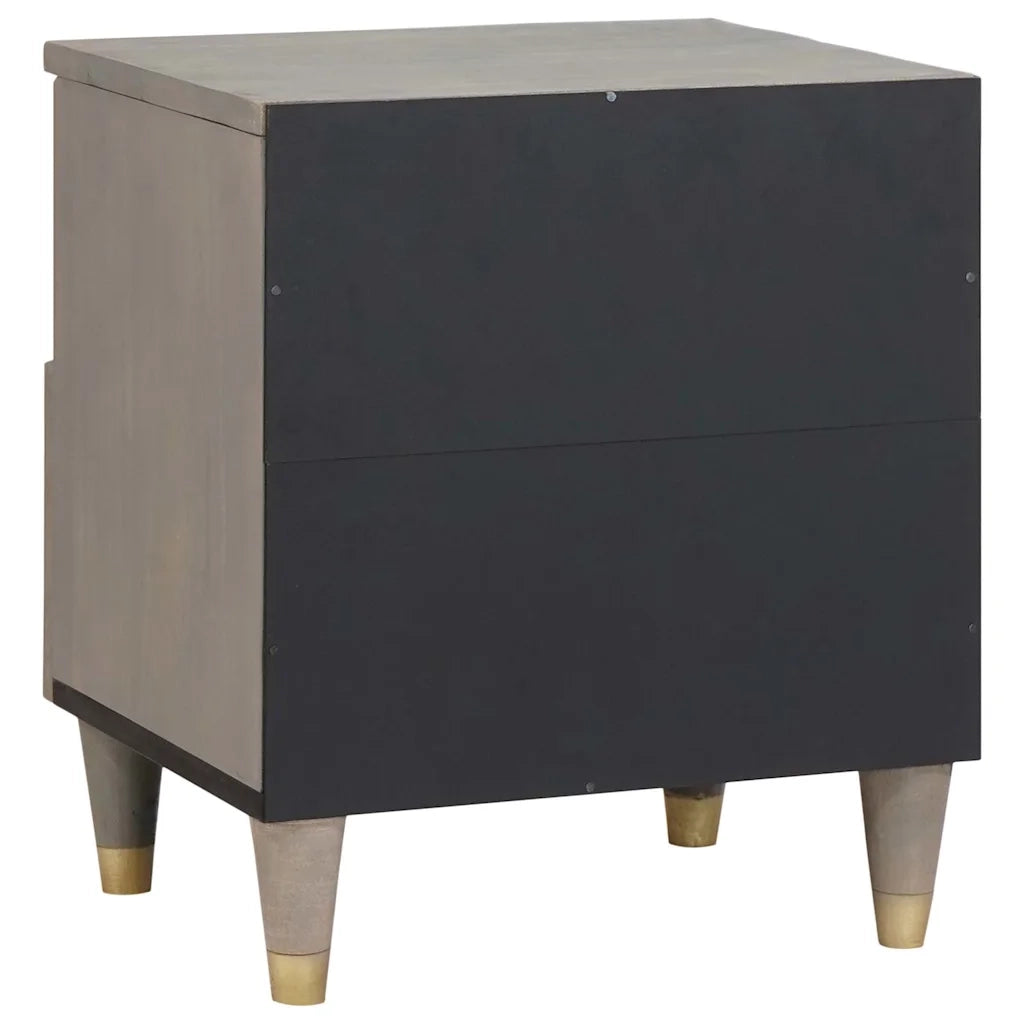 Armadio da Notte con cassetto 2 pcs Grigio 40 x 33 x 46 cm 4018779