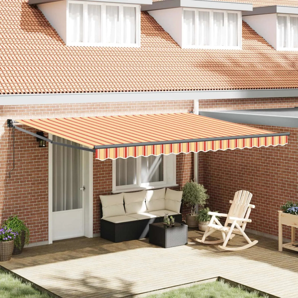 Tenda da Sole Giallo e Arancione 450 x 300 x 165 cm 3330910