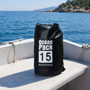 Semarese, Borsa Impermeabile Capacità 15 lt, Nero