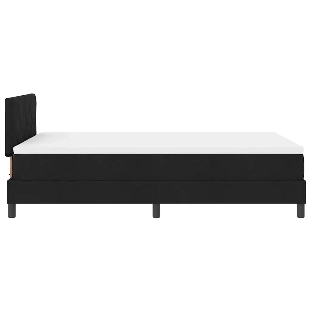 Letto a molle con materasso con led Nero 120 x 190 cm Tessuto 3342270