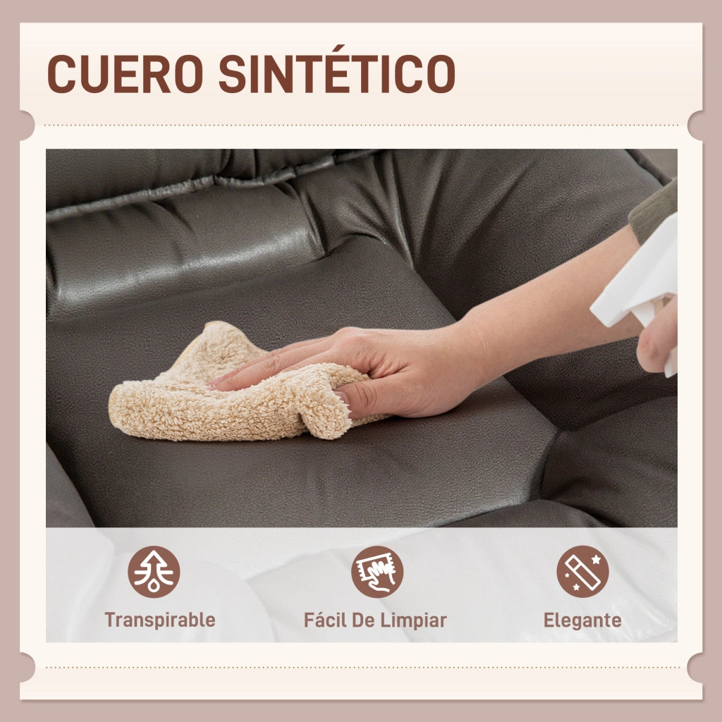 Sedia da Ufficio con Schienale Imbottito e Altezza Ajustable ¨C Zephmum ¨C Grigio