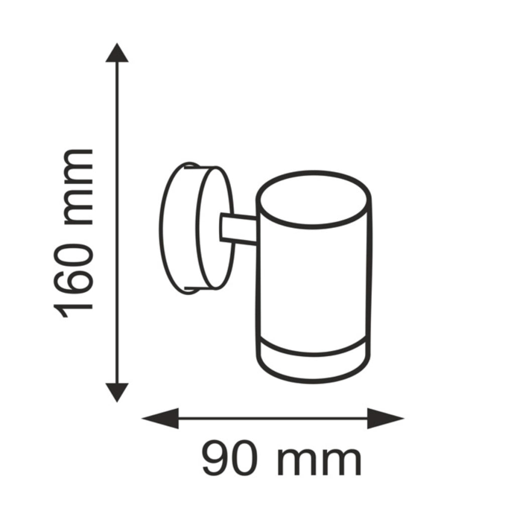Applique esterna Polux OLIMP GU10 orientabile satinata